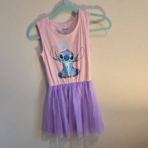 Disney Stitch Knit And Tulle Dress Sister Set 7/8